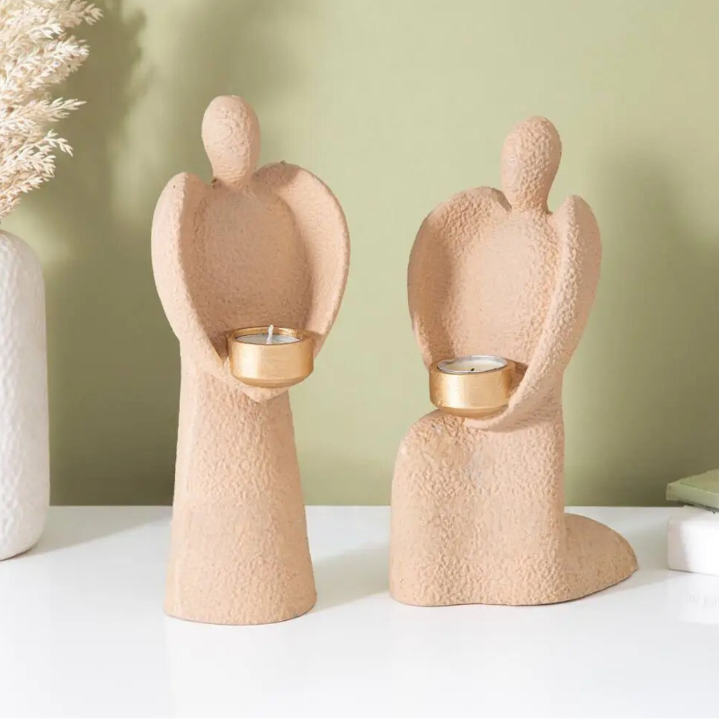 candlestick-decorative-angel جاشمعی دکوراتیو جفت مدل فرشته