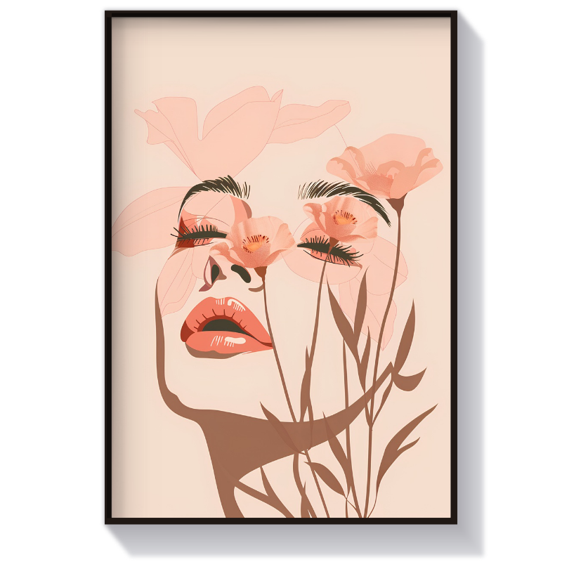 decorative-girl-face-goddess-of-beauty (1) تابلو دکوراتیو دخترانه الهه زیبایی