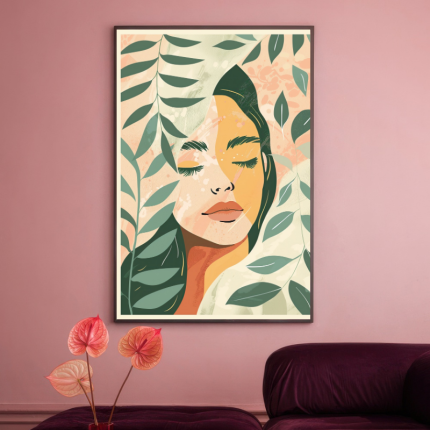 تابلو چهره دخترانه نغمه عشق