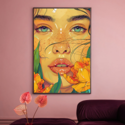 تابلو پرتره دخترانه الهه نور